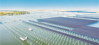 安徽肥东50兆瓦“渔光互补”项目将于月末全容量并网发电